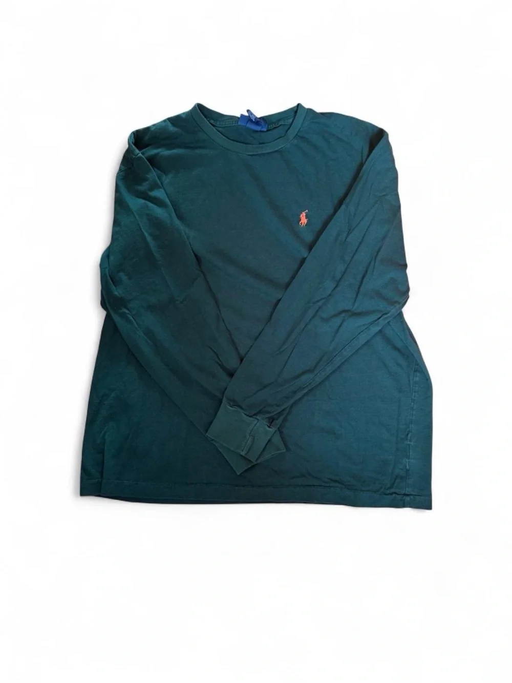 Polo Ralph Lauren Forest Green Long Sleeve with Orange Pony